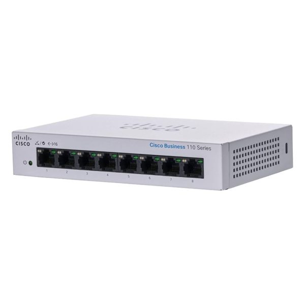 سوئیچ شبکه Cisco CBS110-8T-D-CN (آکبند - ۲۰۲۵)