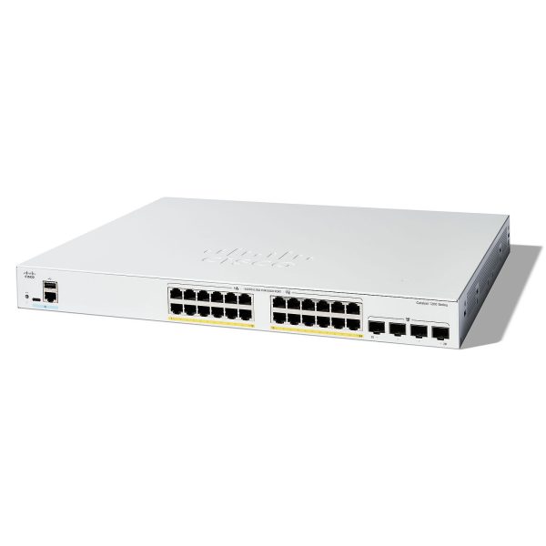 سوئیچ شبکه Cisco C1200-24FP-4X (آکبند - ۲۰۲۵)